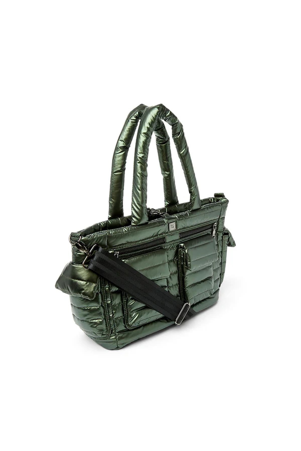 Two Faced Reversible Tote Pearl Olive Gifts + Accessories Bags Think Royln