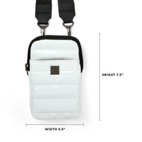 Buzz Me White Patent Gifts + Accessories Bags Think Royln