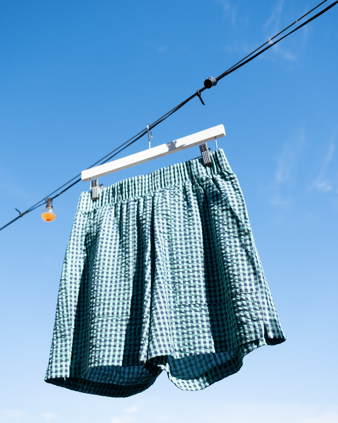 Petra Day Shorts Gingham Women's Bottoms Bibico