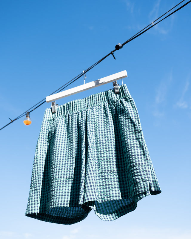 Petra Day Shorts Gingham Women's Bottoms Bibico