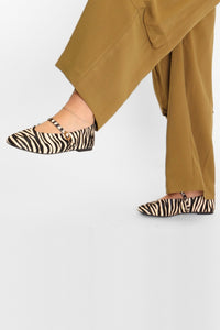 Larisa Calf Hair Mary Jane Flat Women's Shoes Flats Intentionally Blank