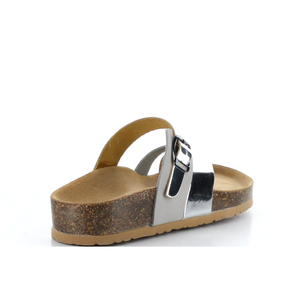 Women's parr pearl silver strappy cork sandal by Bos & co