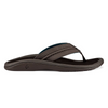 Men's hokua dark wood beach sandal by Olukai