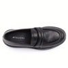 Women's kennedy black leather loafer by Atelier
