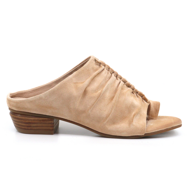 Women's lalana peach toe post suede mule by Antelope