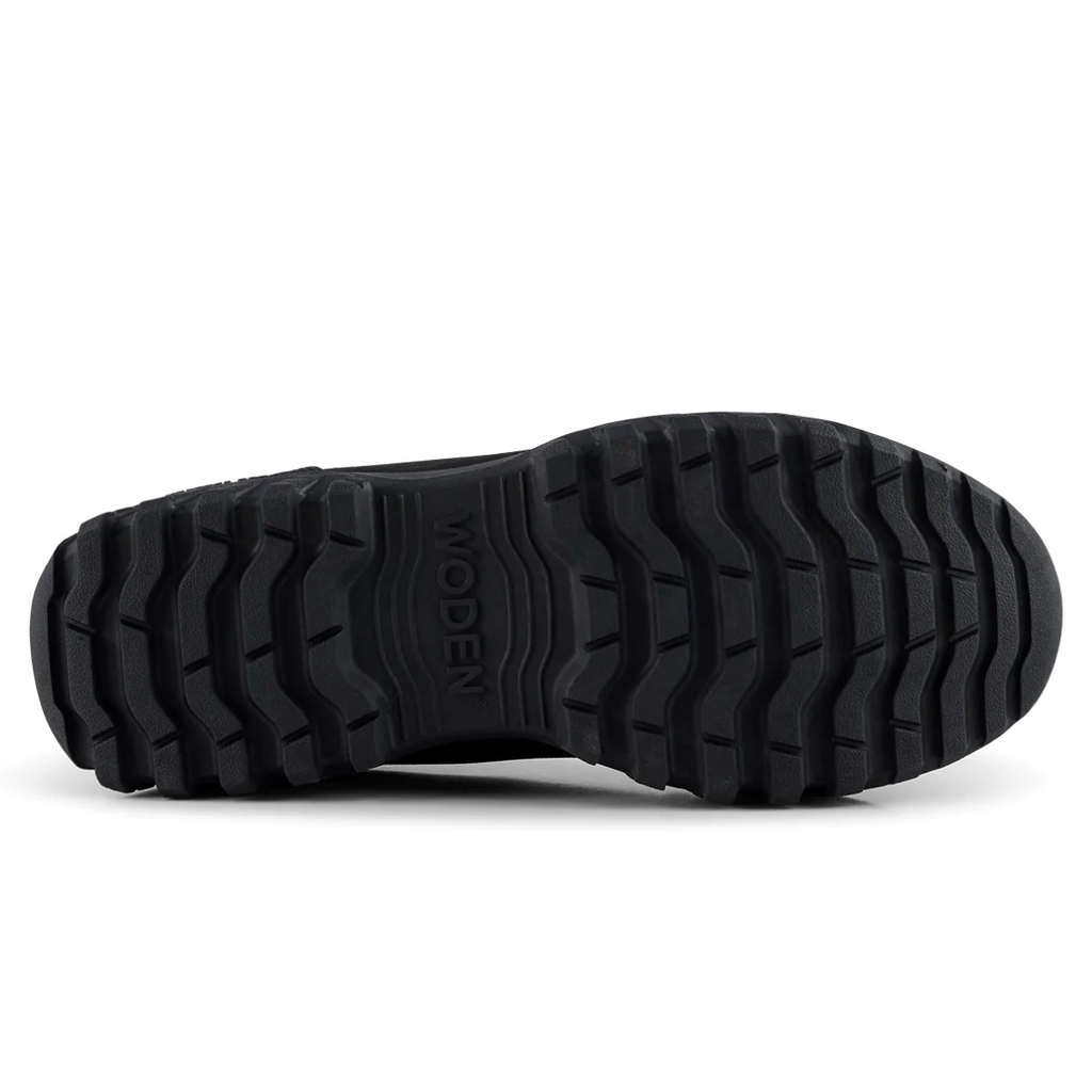 women's magda black slip on waterproof boot by Woden