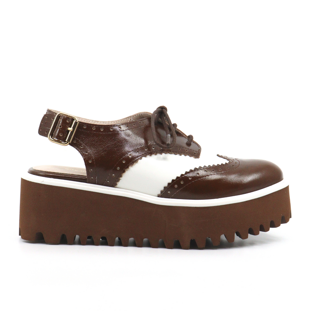 Women's spectator coffee oxford by All Black