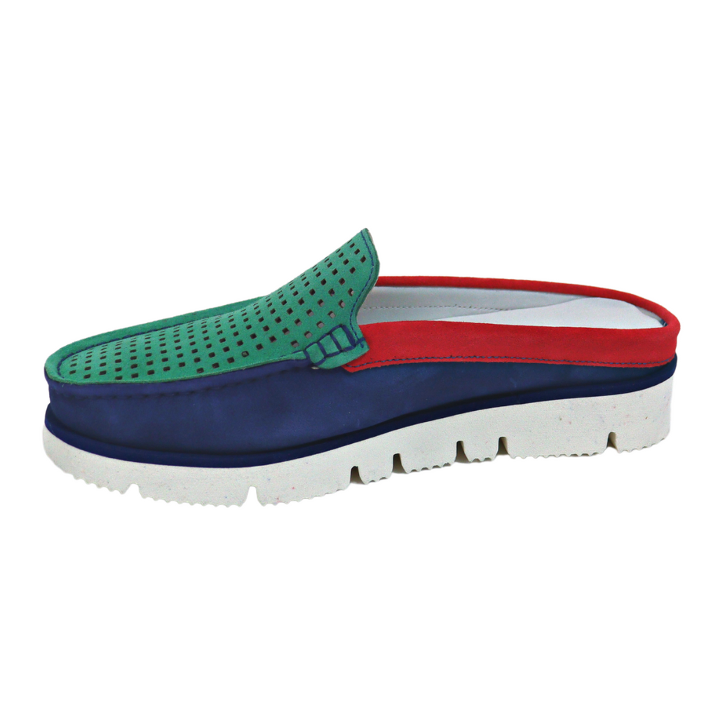 women's slip on loafer ischia color block by Di Chenzo
