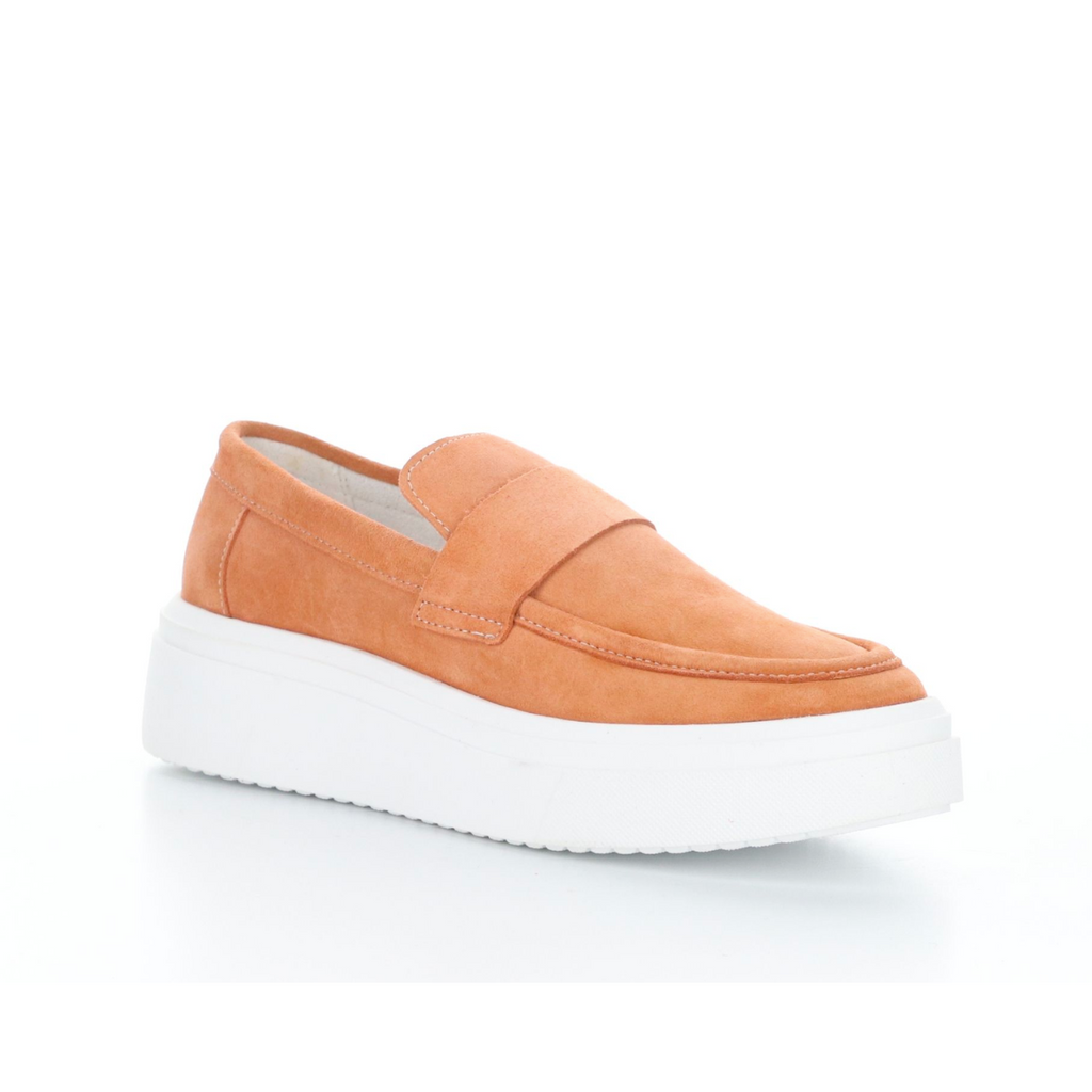 Women's frisco peach platform loafer by Bos & Co