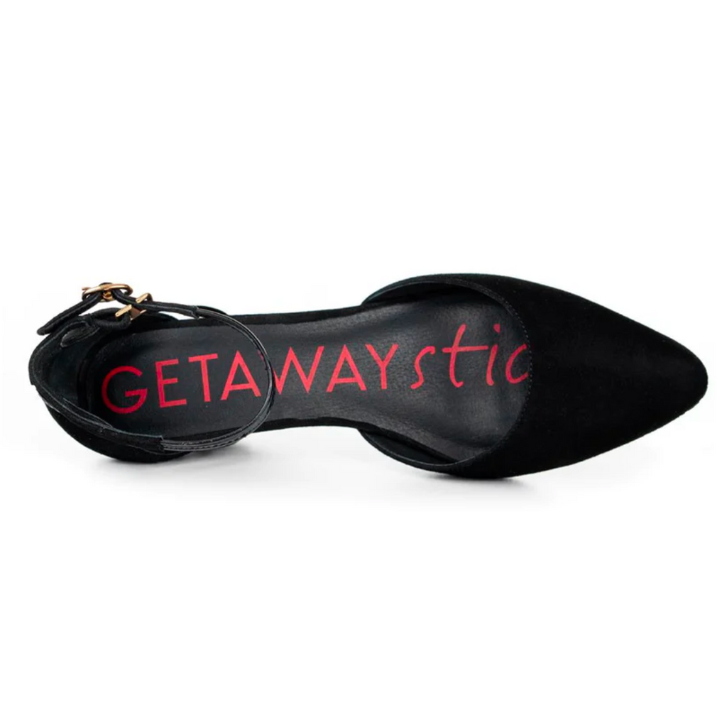 Women's wedge space black by Getaway sticks
