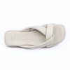Women's banksy off-white flat mule sandal by Ateliers