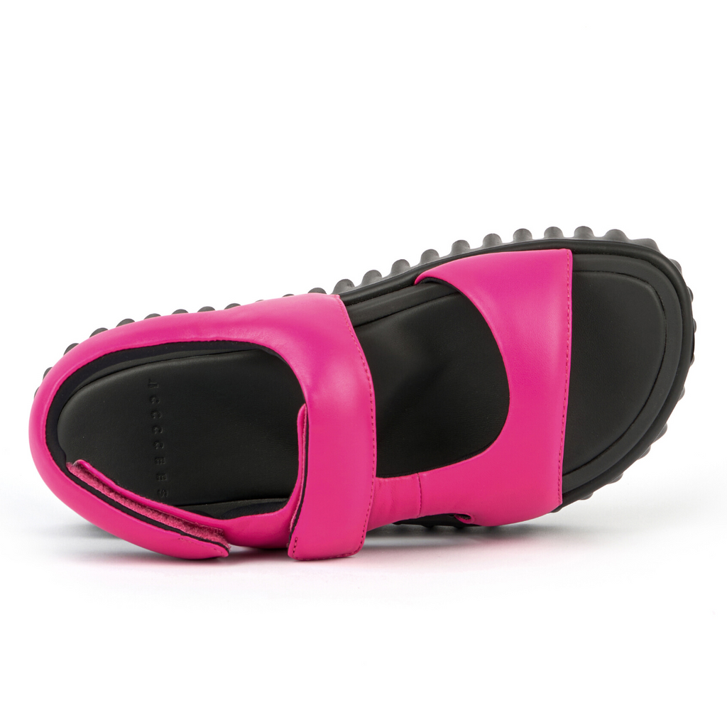 Women's waffo pure fushia platform sandal by 4ccccees