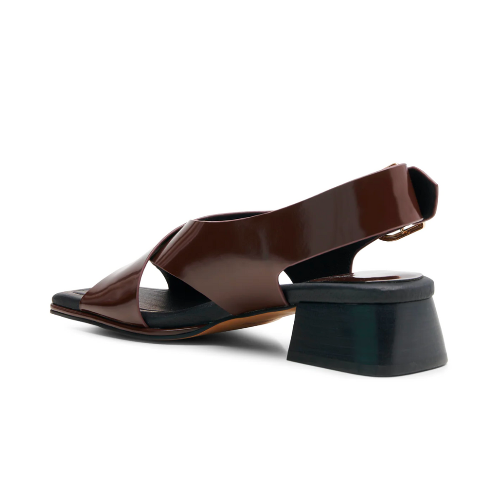 Women's colette slingback brown open toe sandal by Shoe the bear