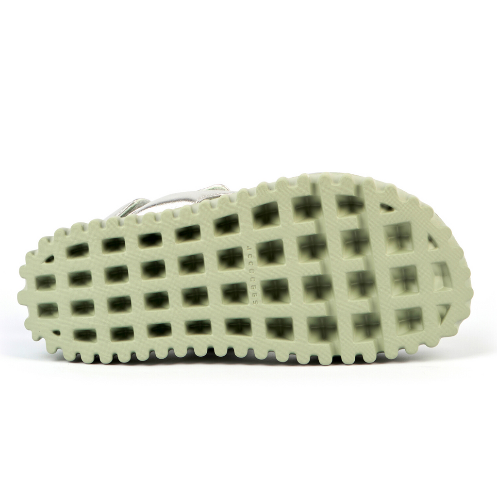 Women's waffo pure silver platform sandal by 4ccccees