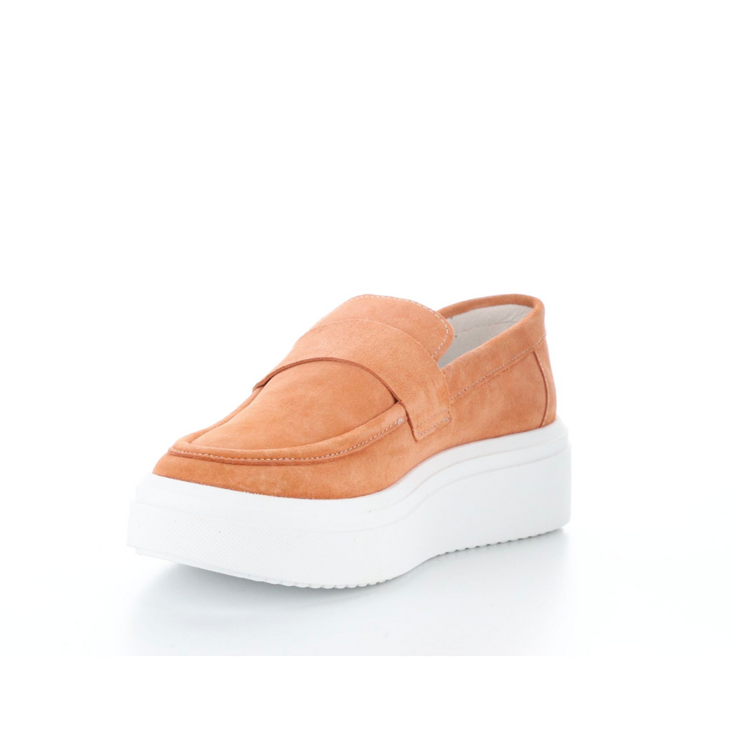  Women's frisco peach platform loafer by Bos & Co