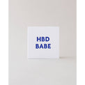 HBD BABE MINI CARD Gifts + Accessories Home & Gifts Meshwork Press    