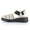 Women's pefi silver fisherman style sandal by Fly London