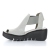 Women's biga concrete peep toe wedge sandal by Fly London