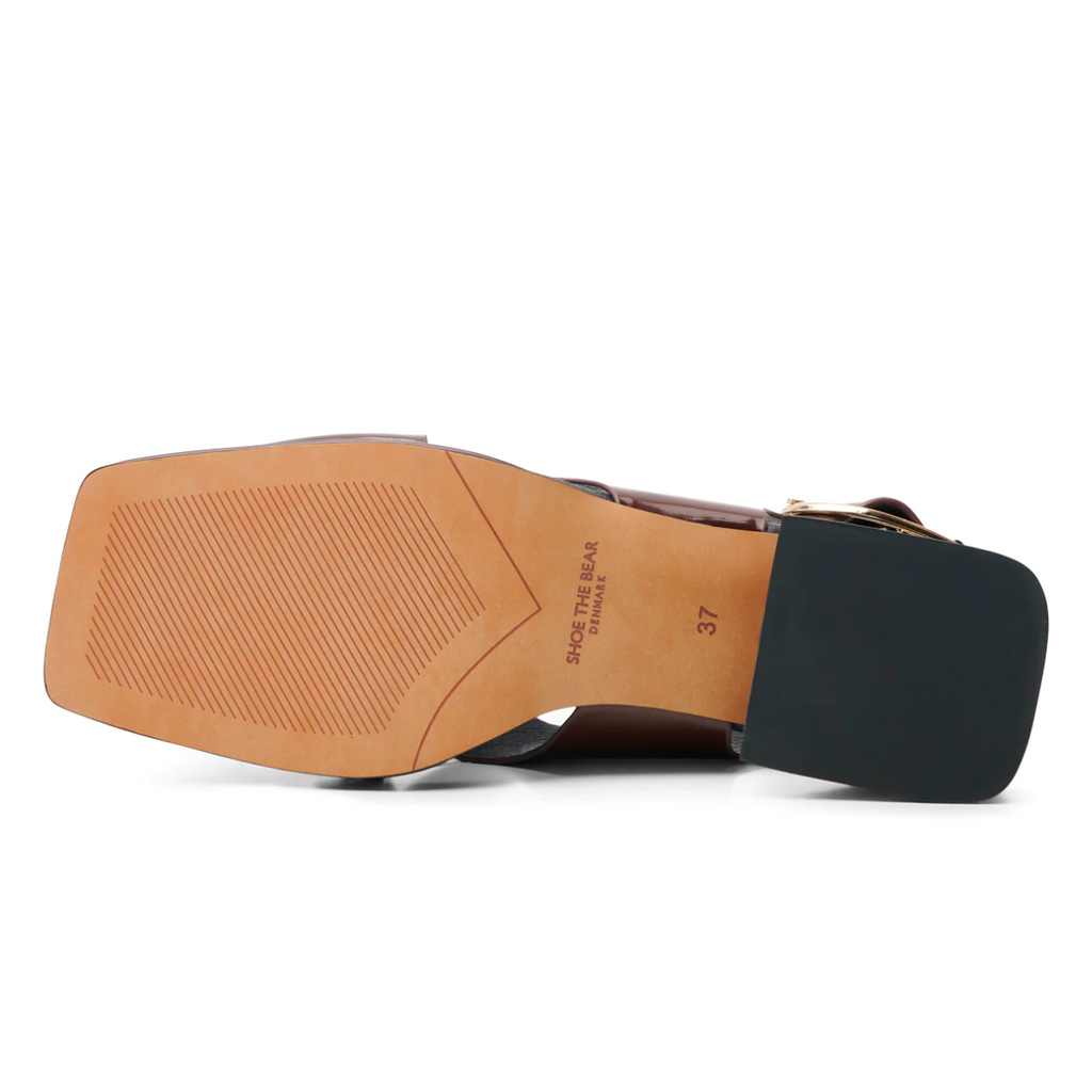 Women's colette slingback brown open toe sandal by Shoe the bear