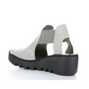 Women's biga concrete peep toe wedge sandal by Fly London
