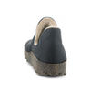 Women's crus black vegan quilted boot by Asportuguesas