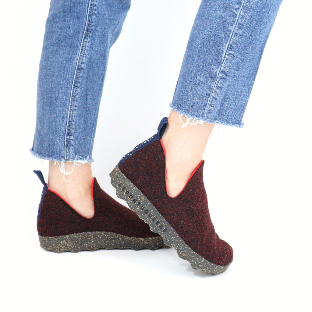 Women's city merlot casual shoe by Asportuguesa