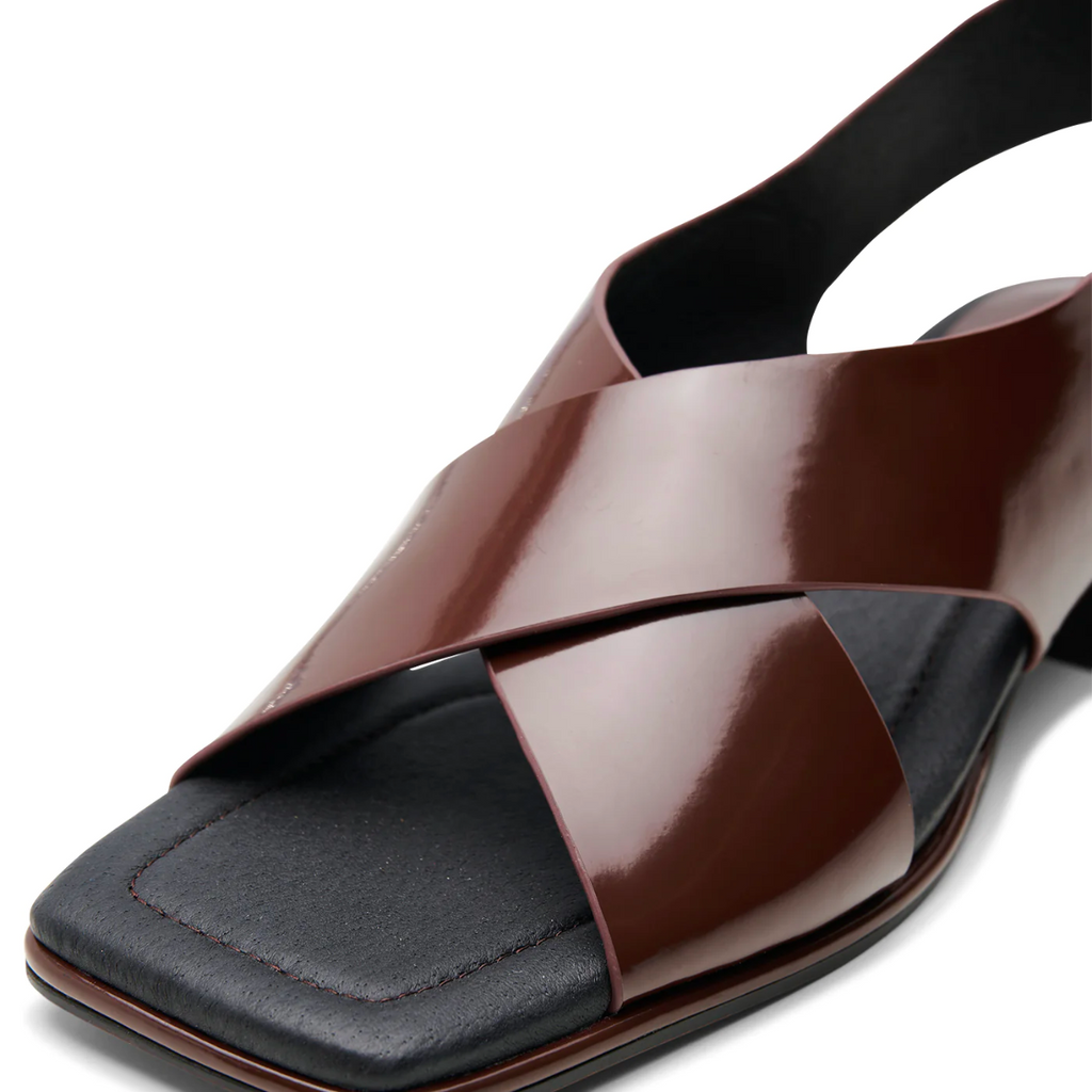 Women's colette slingback brown open toe sandal by Shoe the bear