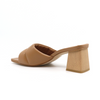 women's tan block heel Tabbi Whisky Intentionally blank 
