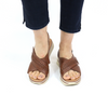 women's sandal aidan cuoio brown leather Salvia