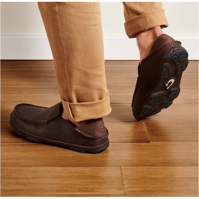 brown slip on mens shoe