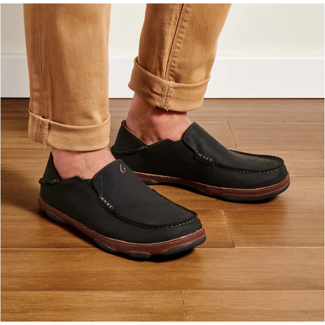 black slip on mens shoe