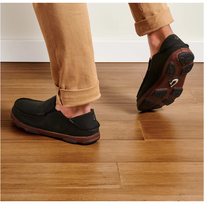 black slip on mens shoe