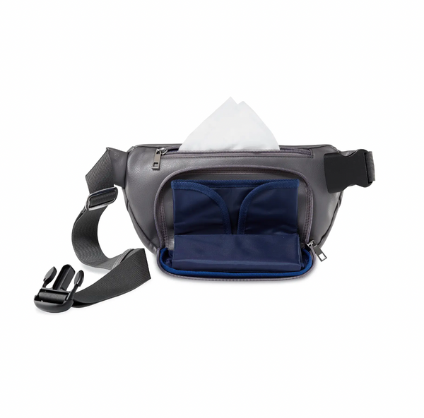 DIAPER BAG FANNY PACK - CHARCOAL Gifts + Accessories Bags Kibou    
