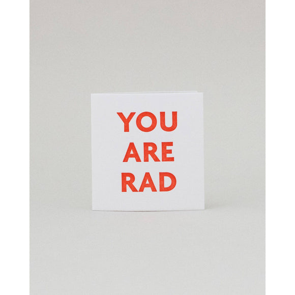 RAD MINI CARD Gifts + Accessories Home & Gifts Meshwork Press    