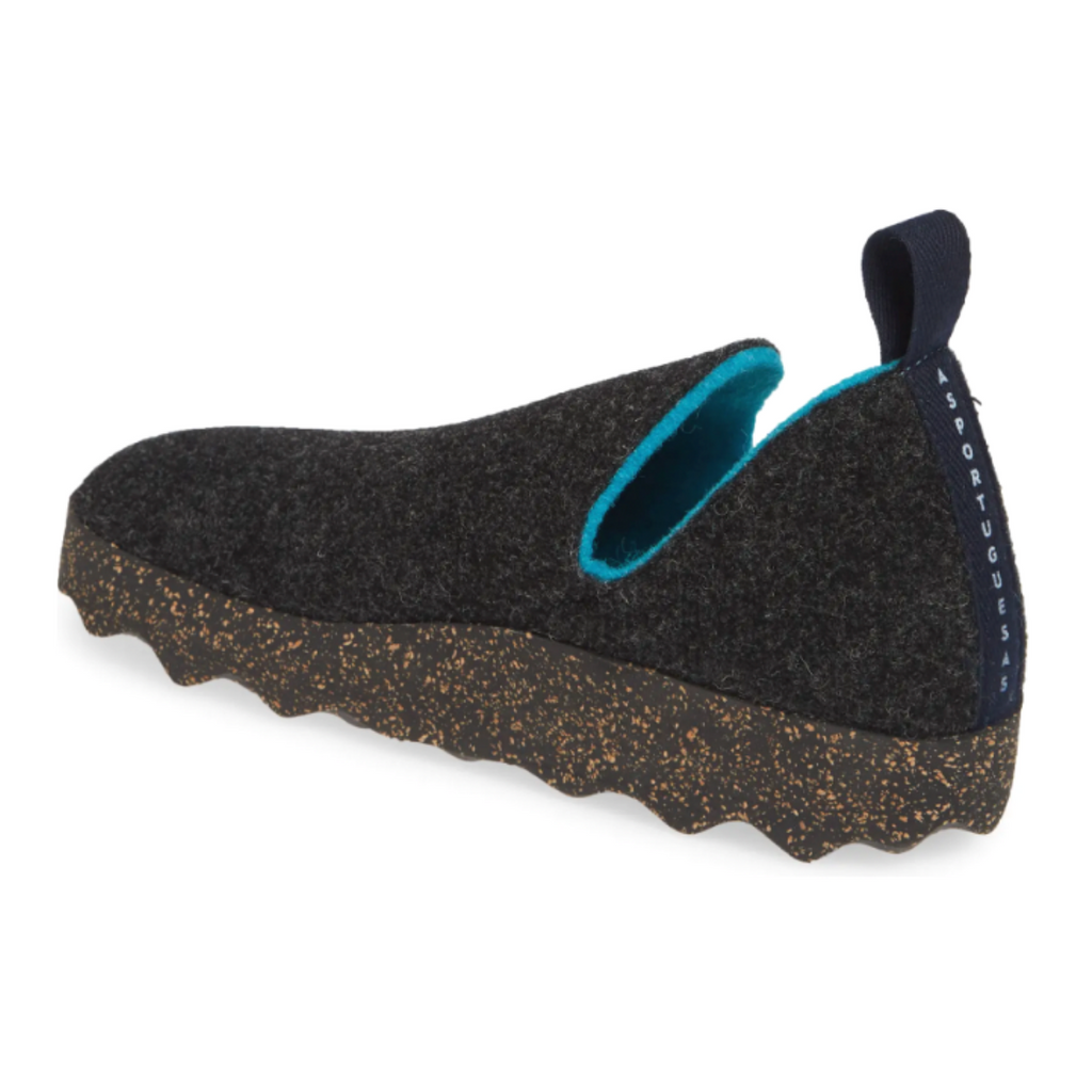 Women's city anthracite casual shoe by Asportuguesa